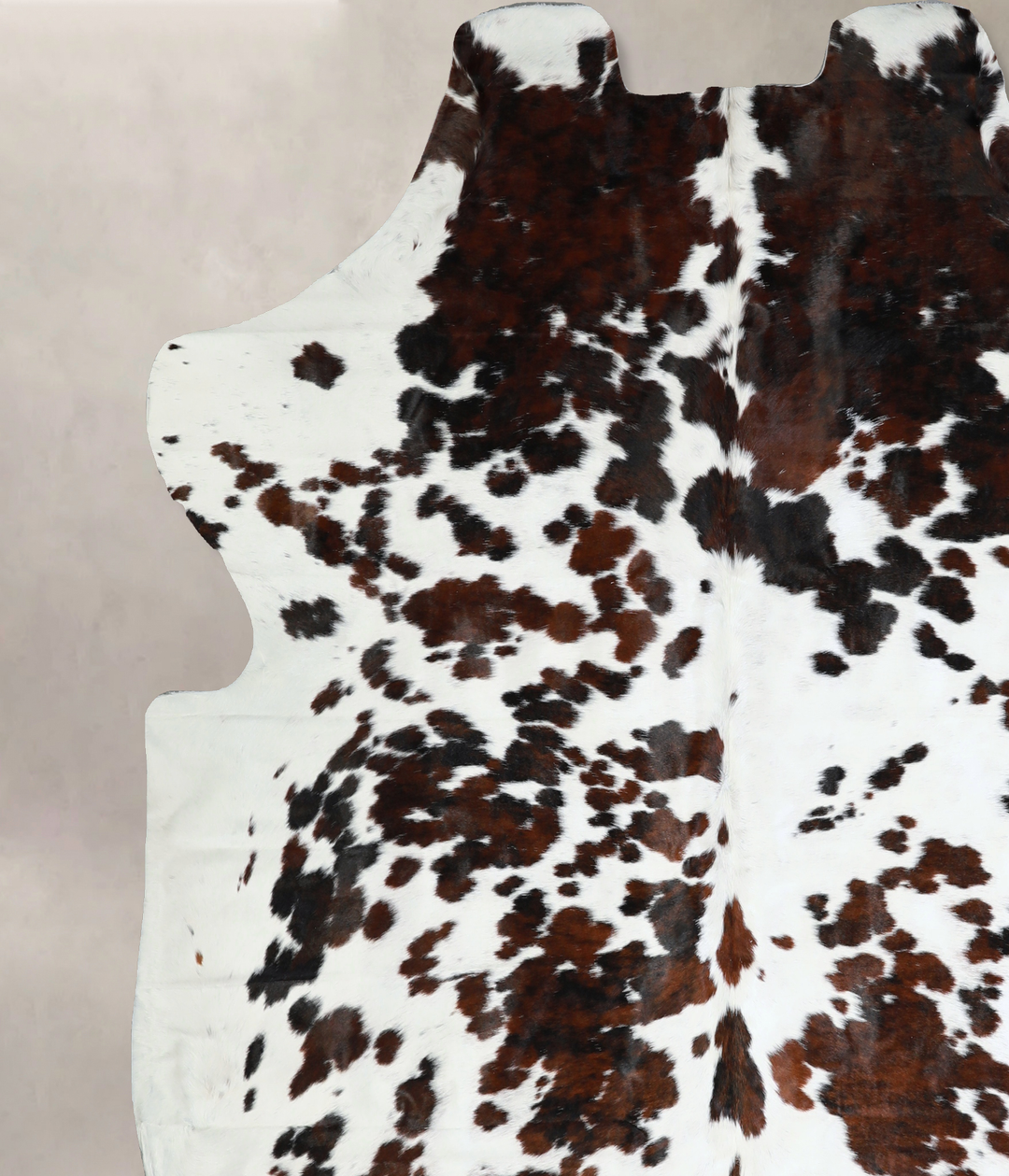 Tricolor XX-Large European Cowhide Rug 7'4"H x 7'4"W #A40806 by Hudson