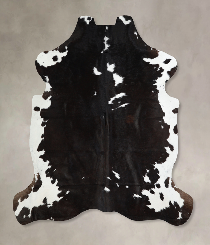 Black and White X-Large Brazilian Cowhide Rug 6'8"H x 6'4"W #A40812 by Hudson Hides