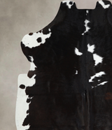 Black and White X-Large Brazilian Cowhide Rug 6'8"H x 6'4"W #A40812 by Hudson Hides