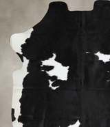 Black and White X-Large Brazilian Cowhide Rug 6'11"H x 6'2"W #A40814 by Hudson Hides
