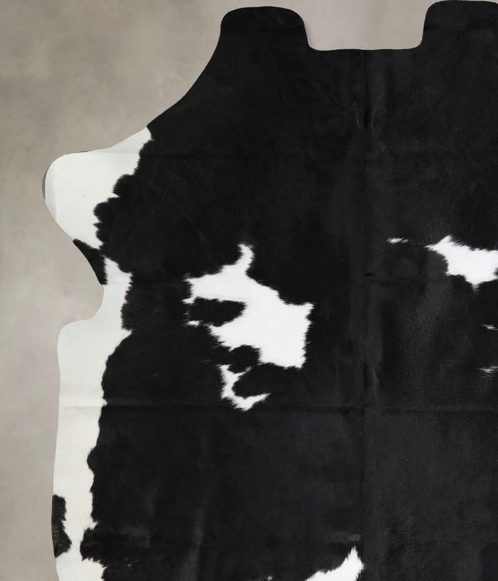 Black and White X-Large Brazilian Cowhide Rug 6'11"H x 6'2"W #A40814 by Hudson Hides