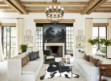 Black and White X-Large Brazilian Cowhide Rug 6'11"H x 6'2"W #A40814 by Hudson Hides