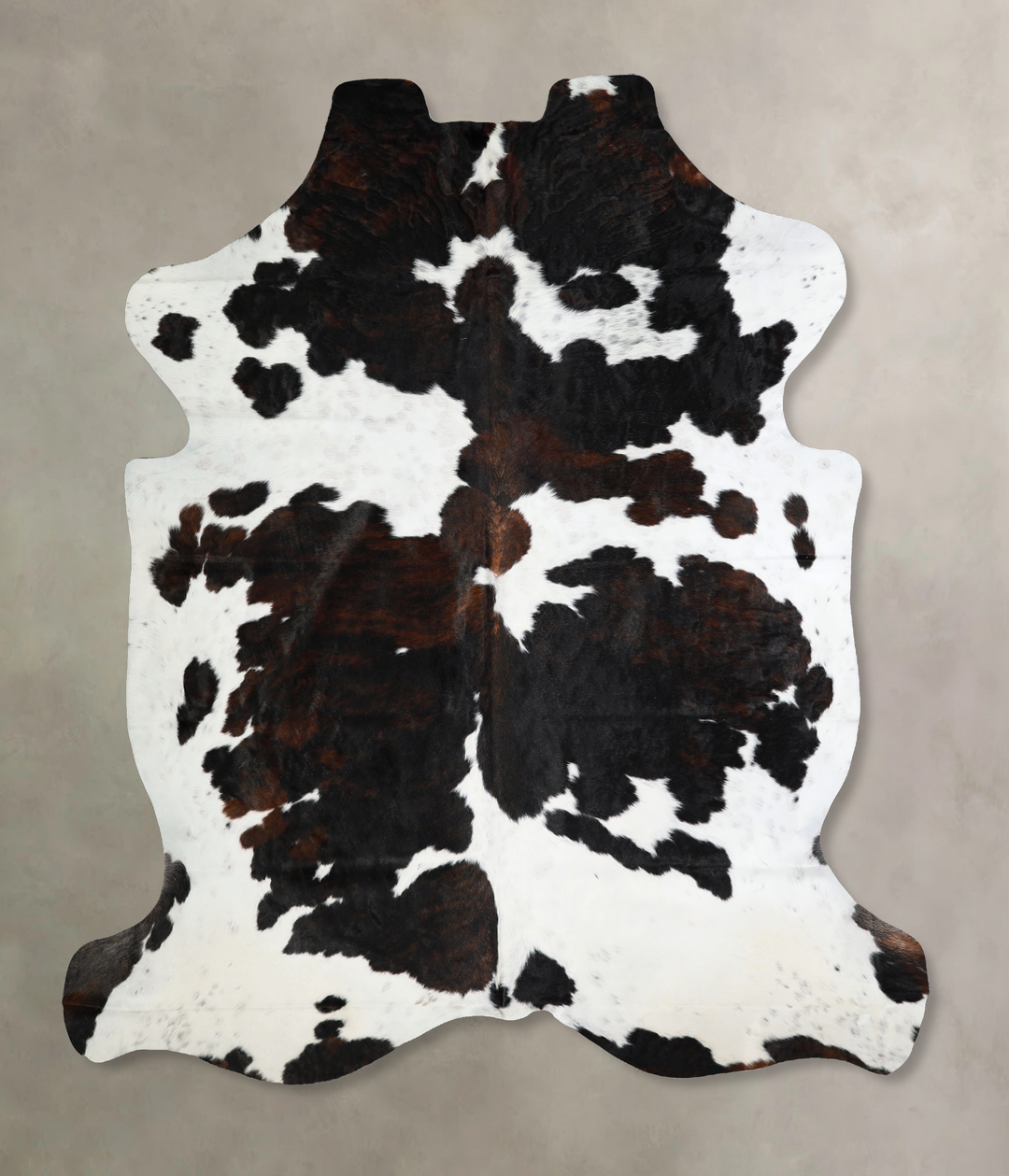 Tricolor X-Large European Cowhide Rug 7'6"H x 6'7"W #A40818 by Hudson 
