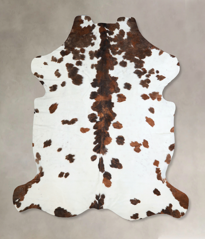 Tricolor X-Large European Cowhide Rug 6'11"H x 6'7"W #A40836 by Hudson Hides