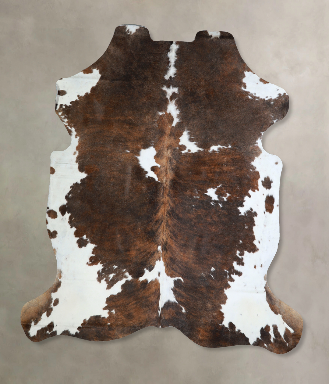 Tricolor X-Large European Cowhide Rug 7'4"H x 6'9"W #A40838 by Hudson 
