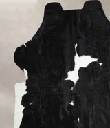 Black and White X-Large Brazilian Cowhide Rug 7'0"H x 6'4"W #A40841 by Hudson Hides