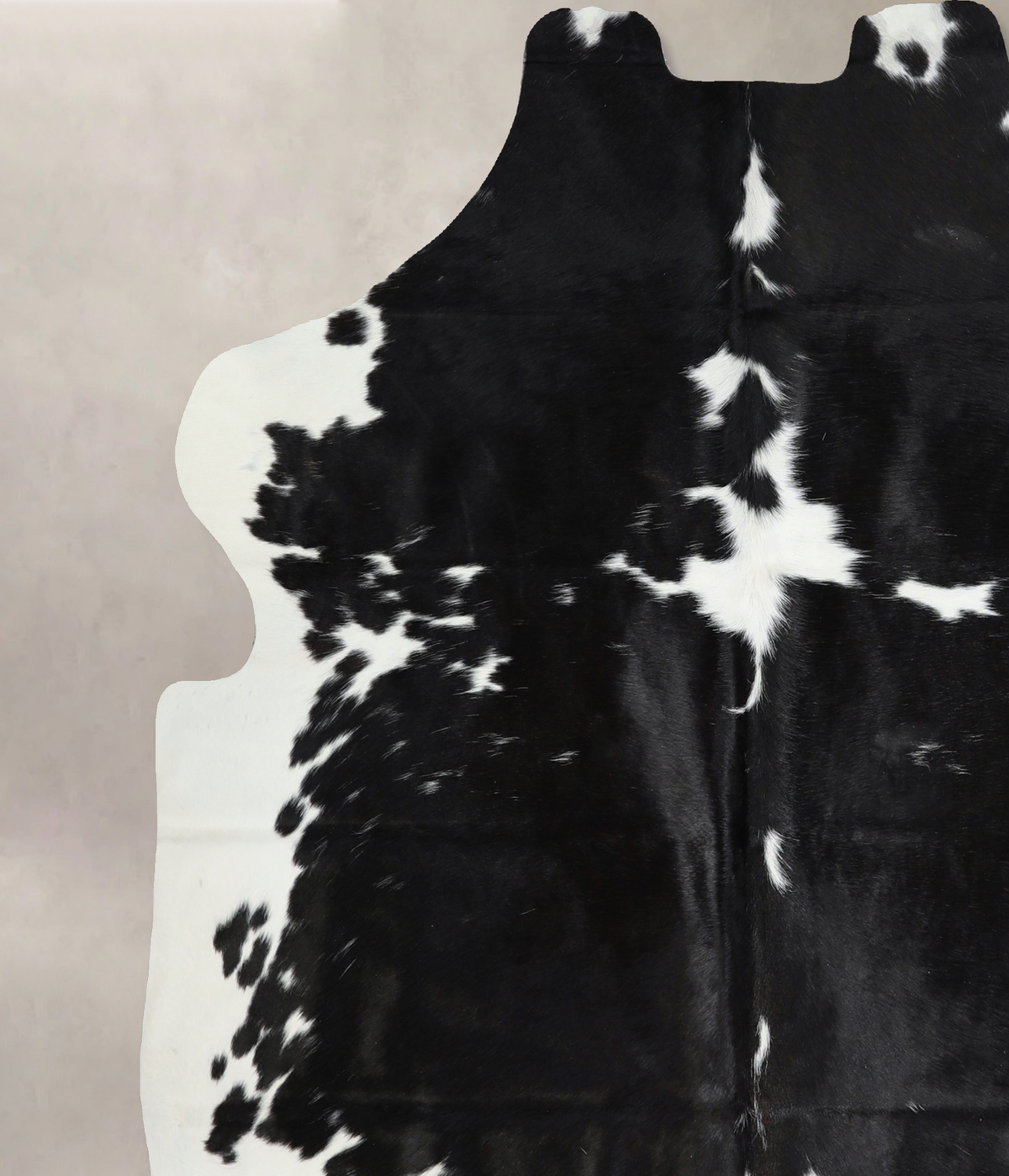 Black and White X-Large Brazilian Cowhide Rug 6'11"H x 6'4"W #A40843 by Hudson Hides