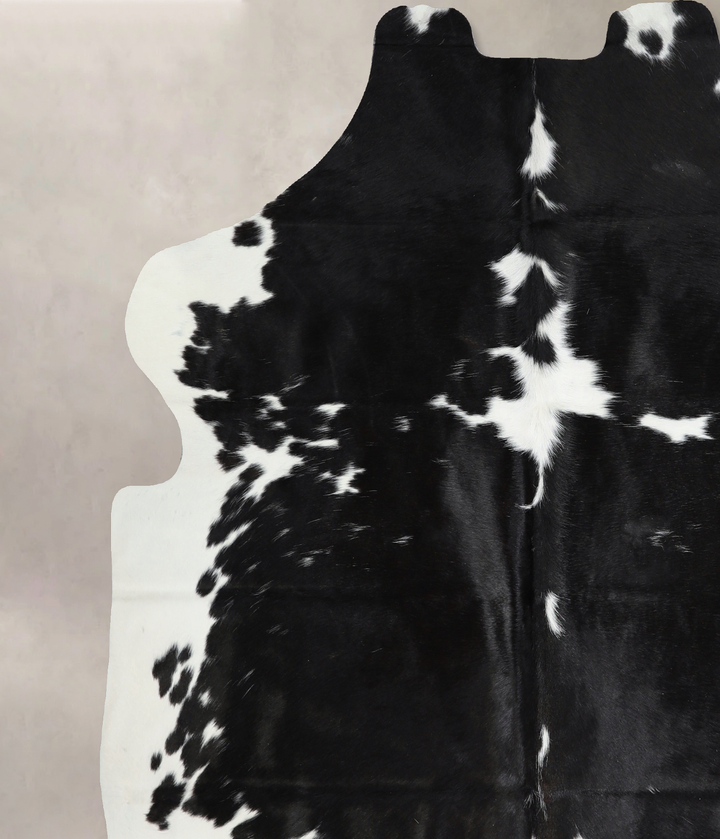 Black and White X-Large Brazilian Cowhide Rug 6'11"H x 6'4"W #A40843 by Hudson Hides