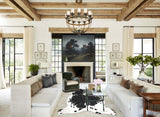 Black and White X-Large Brazilian Cowhide Rug 6'11"H x 6'4"W #A40843 by Hudson Hides
