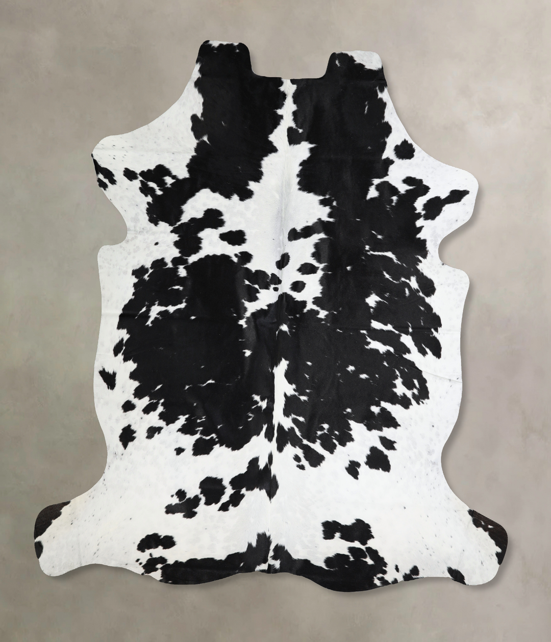 Black and White X-Large Brazilian Cowhide Rug 6'11"H x 6'4"W #A40849 b