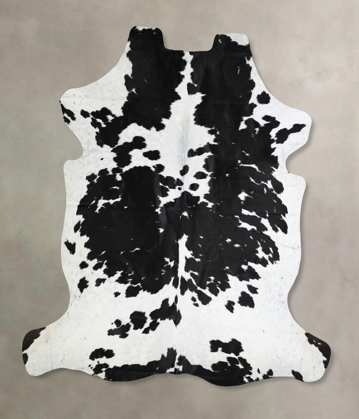 Black and White X-Large Brazilian Cowhide Rug 6'11"H x 6'4"W #A40849 by Hudson Hides