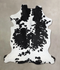 Black and White X-Large Brazilian Cowhide Rug 6'11
