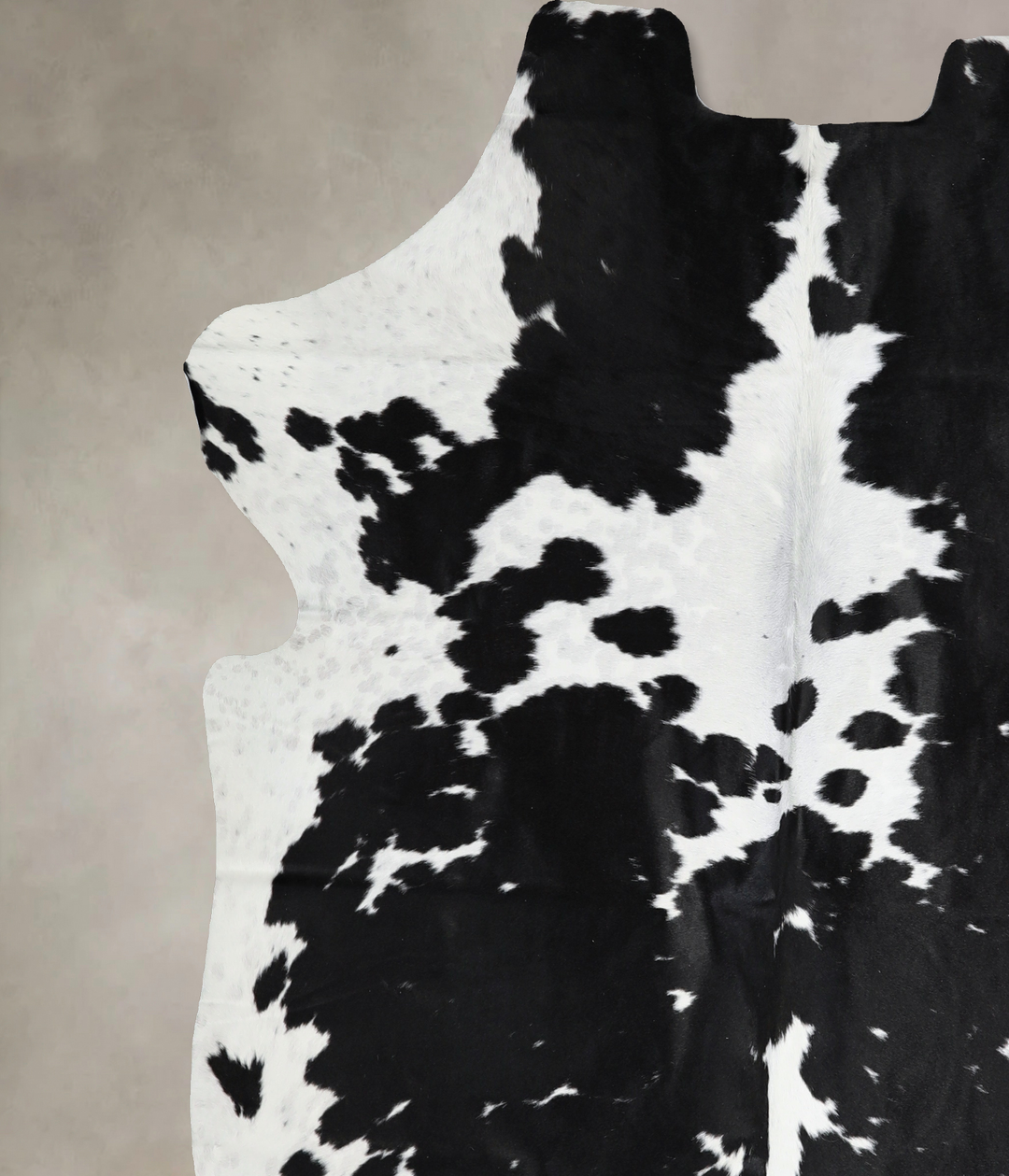 Black and White X-Large Brazilian Cowhide Rug 6'11"H x 6'4"W #A40849 b