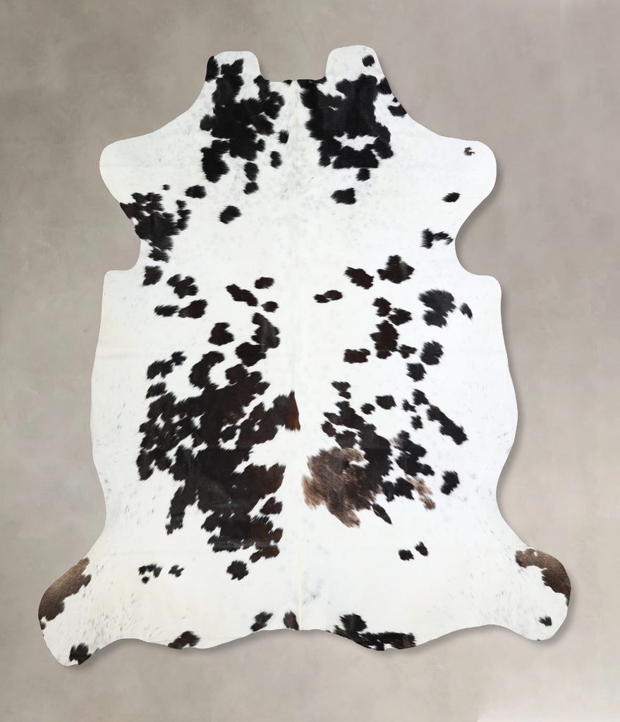 Black and White X-Large Brazilian Cowhide Rug 6'11"H x 6'9"W #A40850 by Hudson Hides