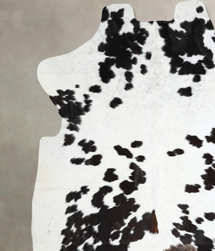 Black and White X-Large Brazilian Cowhide Rug 6'11"H x 6'9"W #A40850 by Hudson Hides