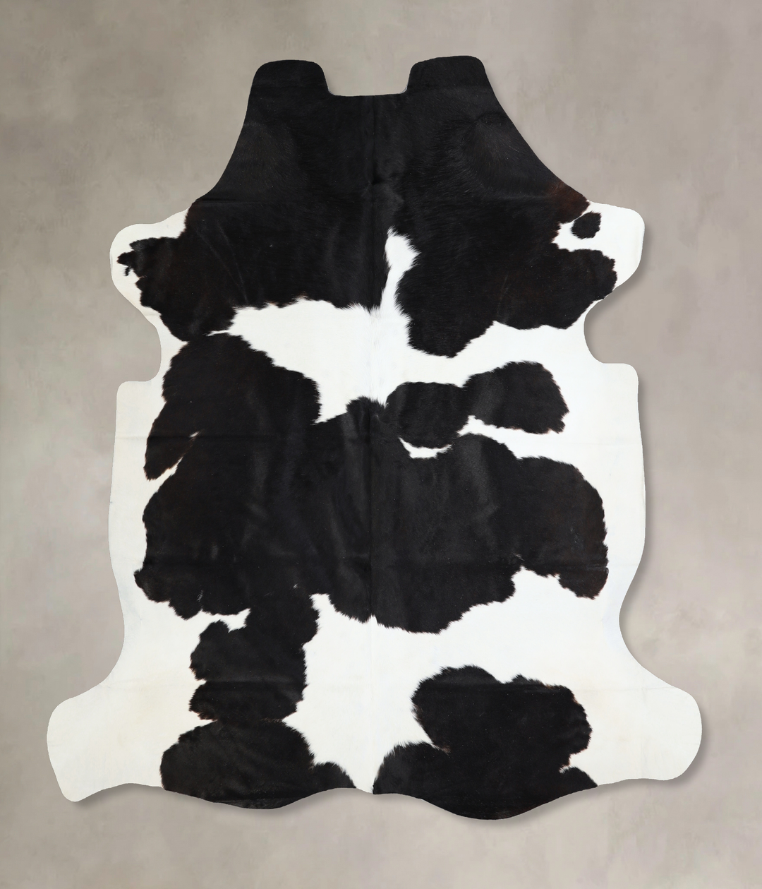 Black and White X-Large Brazilian Cowhide Rug 6'10"H x 6'4"W #A40854 b