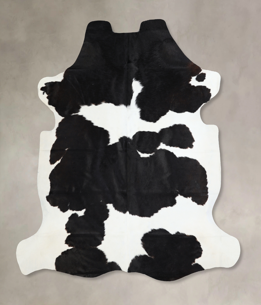 Black and White X-Large Brazilian Cowhide Rug 6'10"H x 6'4"W #A40854 by Hudson Hides