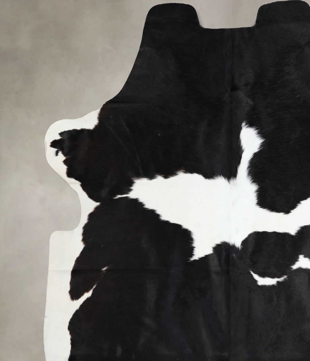 Black and White X-Large Brazilian Cowhide Rug 6'10"H x 6'4"W #A40854 b