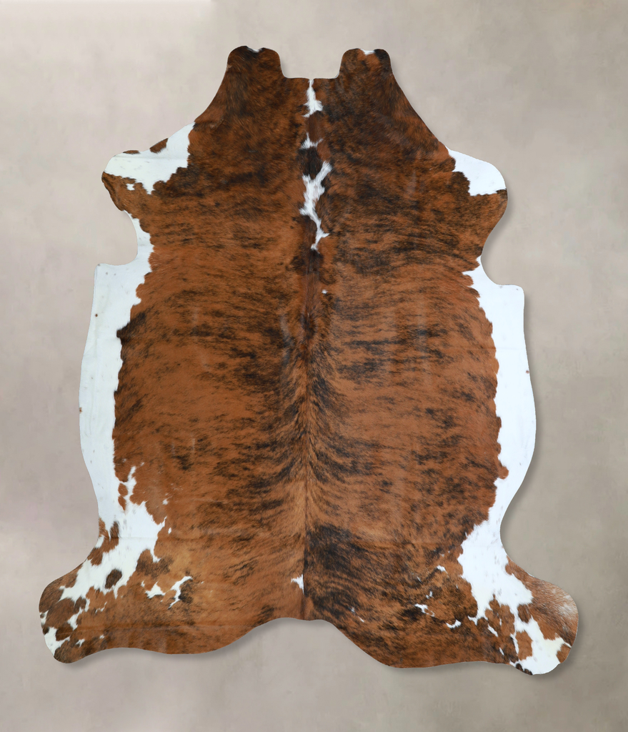Tricolor X-Large European Cowhide Rug 6'11"H x 6'8"W #A40865 by Hudson Hides