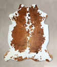 Tricolor X-Large European Cowhide Rug 6'6"H x 6'4"W #A40867 by Hudson Hides