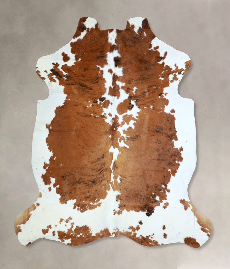 Tricolor X-Large European Cowhide Rug 6'6"H x 6'4"W #A40867 by Hudson Hides