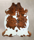 Tricolor X-Large European Cowhide Rug 6'10"H x 6'8"W #A40876 by Hudson Hides