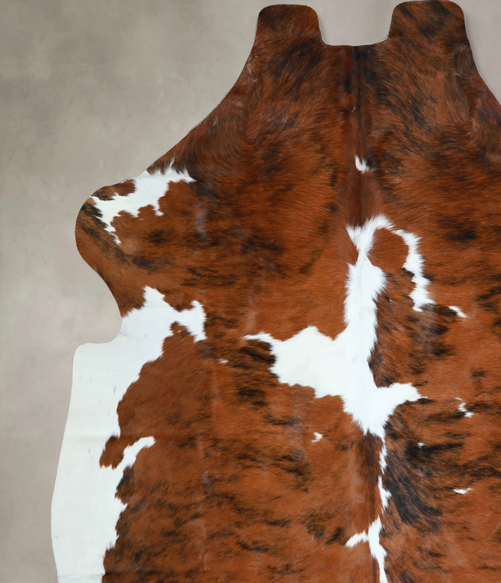 Tricolor X-Large European Cowhide Rug 6'10"H x 6'8"W #A40876 by Hudson Hides