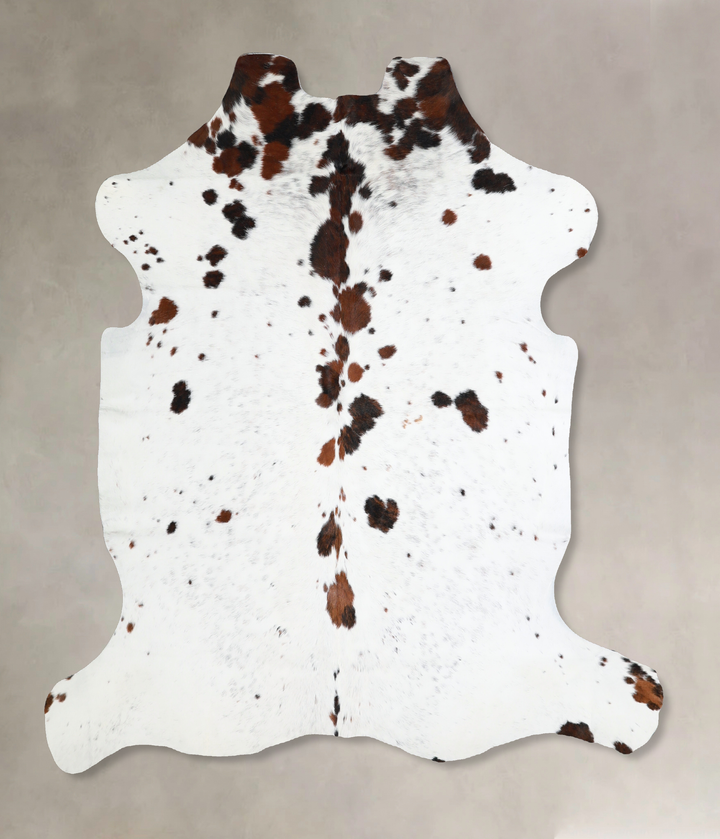 Tricolor Large European Cowhide Rug 5'11"H x 5'10"W #A40887 by Hudson Hides