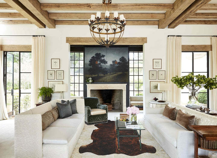 Dark Brindle X-Large Brazilian Cowhide Rug 6'8"H x 6'7"W #A40898 by Hudson Hides