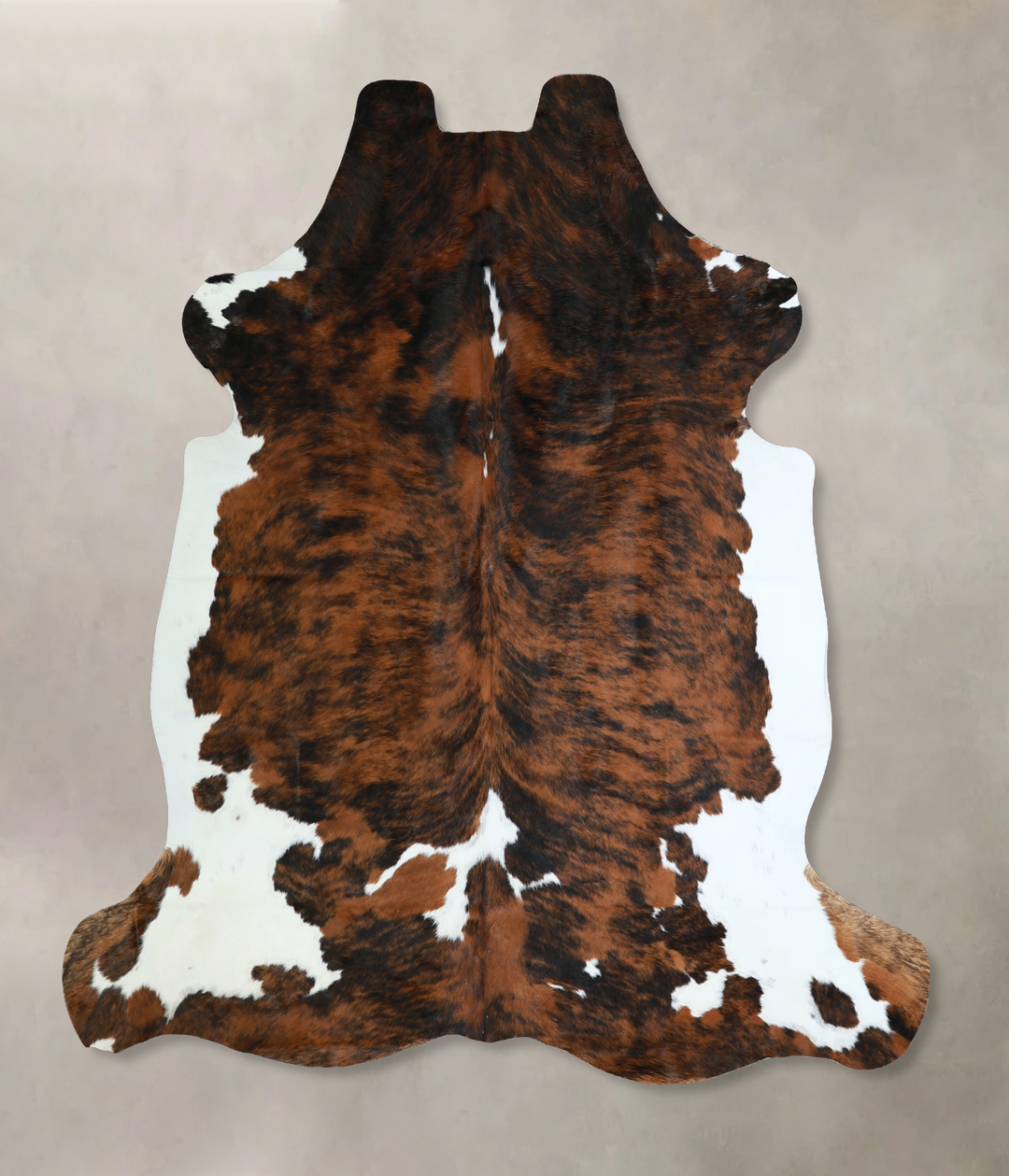 Tricolor X-Large European Cowhide Rug 6'8"H x 6'6"W #A40900 by Hudson 