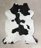 Black and White X-Large Brazilian Cowhide Rug 6'10