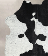 Black and White X-Large Brazilian Cowhide Rug 6'10"H x 6'3"W #A40906 by Hudson Hides