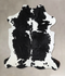 Black and White X-Large Brazilian Cowhide Rug 6'8