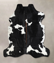 Black and White X-Large Brazilian Cowhide Rug 6'8"H x 6'8"W #A40910 by Hudson Hides