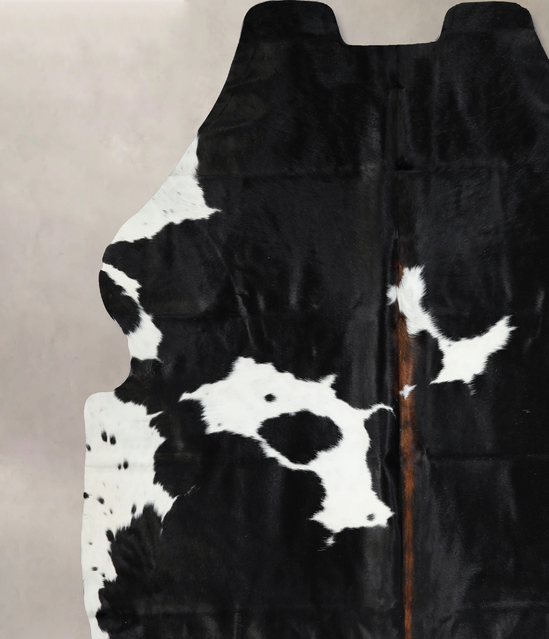 Black and White X-Large Brazilian Cowhide Rug 6'8"H x 6'8"W #A40910 by