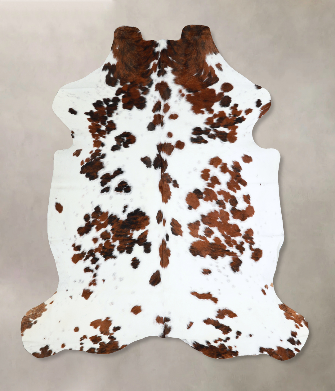 Tricolor X-Large European Cowhide Rug 6'9"H x 6'0"W #A40933 by Hudson 