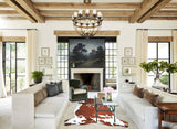 Tricolor X-Large European Cowhide Rug 7'1"H x 6'2"W #A40935 by Hudson Hides