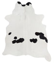 Black and White Large Brazilian Cowhide Rug 6'11"H x 5'8"W #A4094 by Hudson Hides