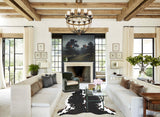 Tricolor X-Large European Cowhide Rug 7'4"H x 6'5"W #A40942 by Hudson Hides