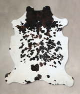 Tricolor X-Large European Cowhide Rug 7'4"H x 6'9"W #A40944 by Hudson Hides