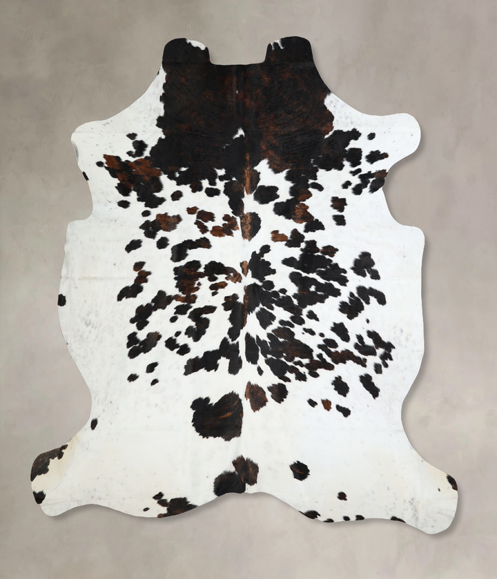 Tricolor X-Large European Cowhide Rug 7'4"H x 6'9"W #A40944 by Hudson Hides