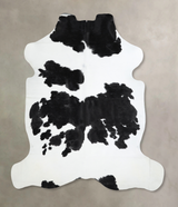 Black and White X-Large Brazilian Cowhide Rug 6'5"H x 6'3"W #A40948 by Hudson Hides