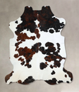 Tricolor X-Large European Cowhide Rug 7'1"H x 6'8"W #A40955 by Hudson Hides
