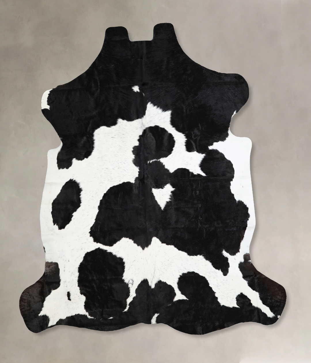 Black and White X-Large Brazilian Cowhide Rug 6'9"H x 6'7"W #A40956 by