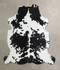 Black and White X-Large Brazilian Cowhide Rug 6'9