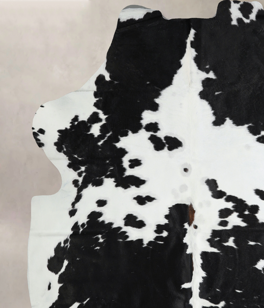 Black and White X-Large Brazilian Cowhide Rug 6'9"H x 6'1"W #A40960 by
