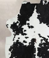 Black and White X-Large Brazilian Cowhide Rug 6'9"H x 6'1"W #A40960 by Hudson Hides