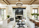 Black and White X-Large Brazilian Cowhide Rug 6'9"H x 6'1"W #A40960 by Hudson Hides