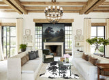 Black and White X-Large Brazilian Cowhide Rug 6'6"H x 6'7"W #A40961 by Hudson Hides