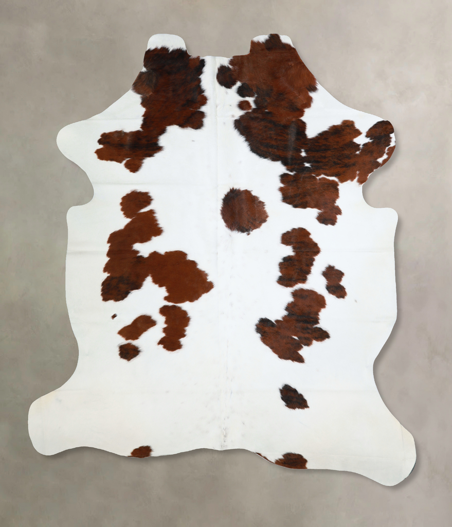 Tricolor X-Large European Cowhide Rug 7'3"H x 6'0"W #A40964 by Hudson Hides